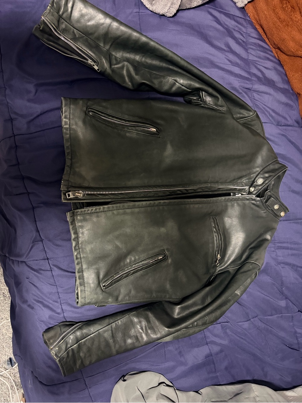 Vintage Schott 641 Premium leather jacket size 40 cafe racer excellent condition